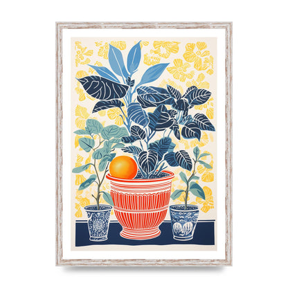 Vivid Floral Vase with Eye-Catching Contours