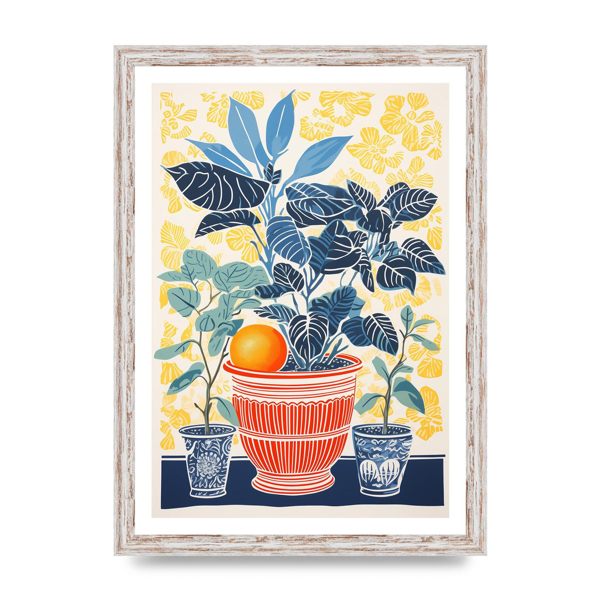 Vivid Floral Vase with Eye-Catching Contours