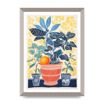Vivid Floral Vase with Eye-Catching Contours