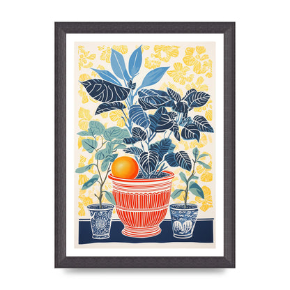 Vivid Floral Vase with Eye-Catching Contours
