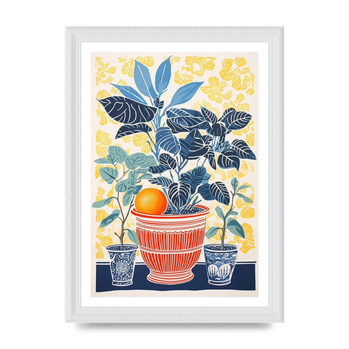 Vivid Floral Vase with Eye-Catching Contours