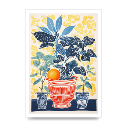 Vivid Floral Vase with Eye-Catching Contours