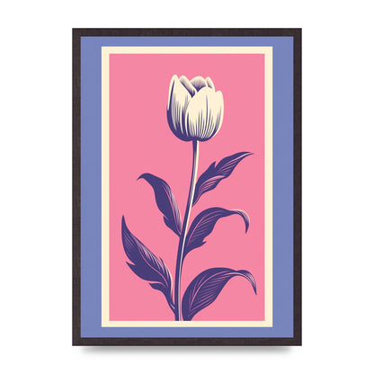 Vase Flaunting Colorful Flowers in Bold Shapes