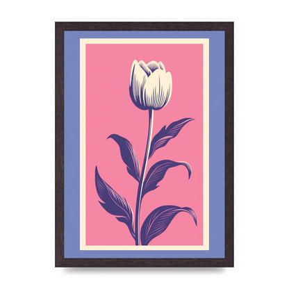 Vase Flaunting Colorful Flowers in Bold Shapes