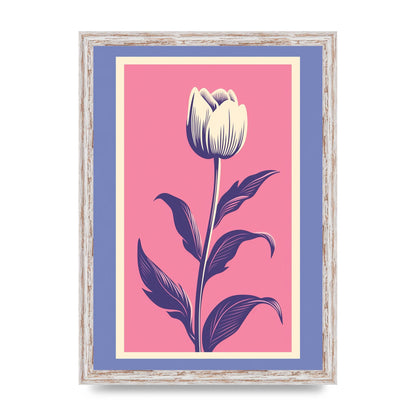 Vase Flaunting Colorful Flowers in Bold Shapes