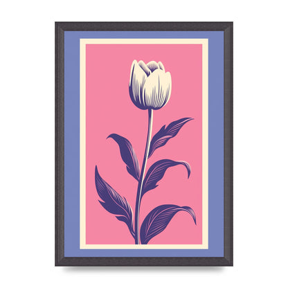 Vase Flaunting Colorful Flowers in Bold Shapes