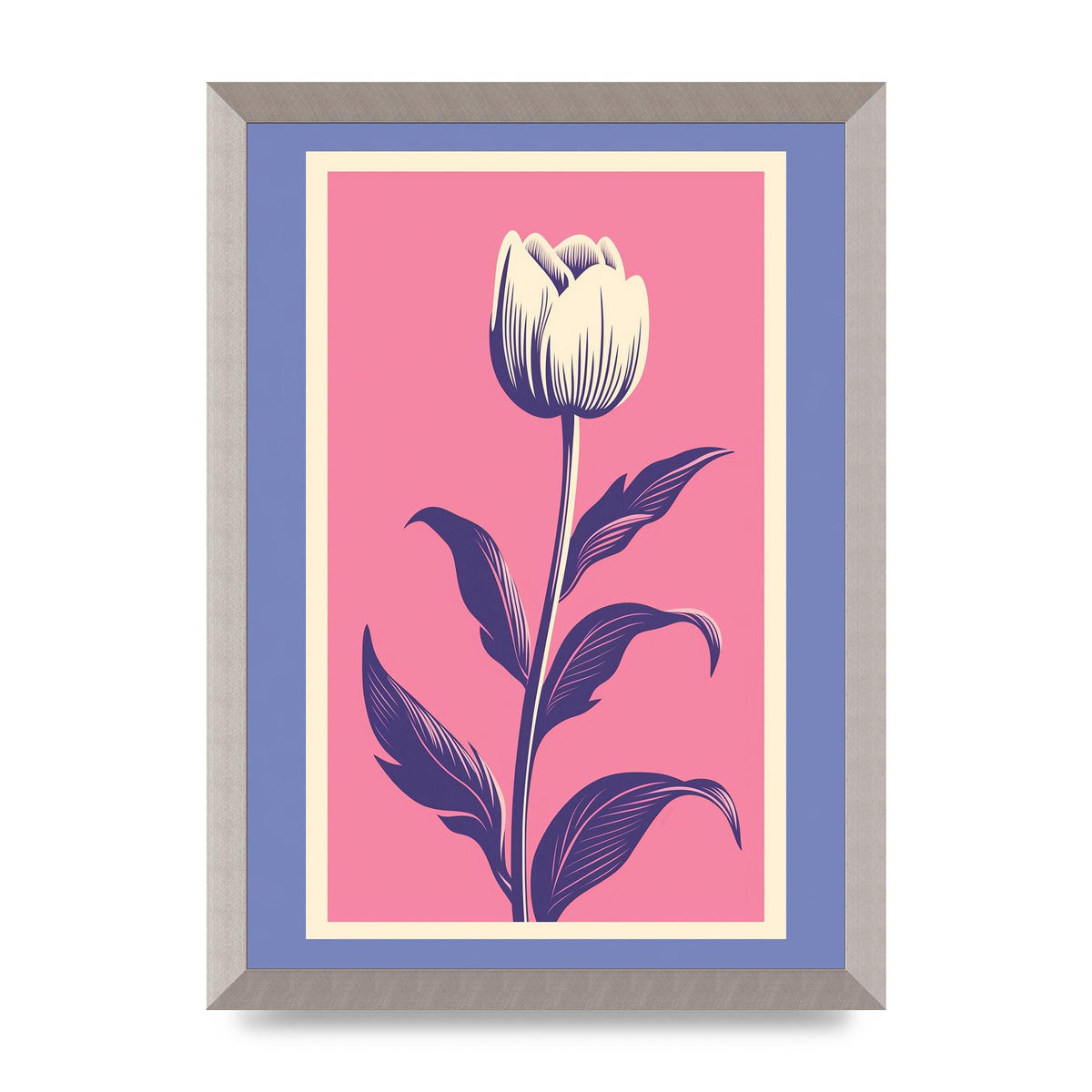 Vase Flaunting Colorful Flowers in Bold Shapes
