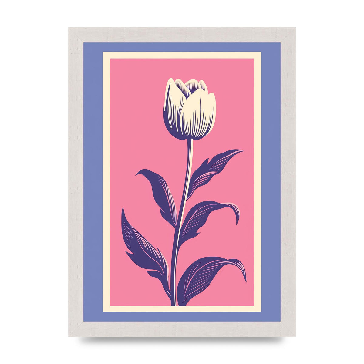 Vase Flaunting Colorful Flowers in Bold Shapes