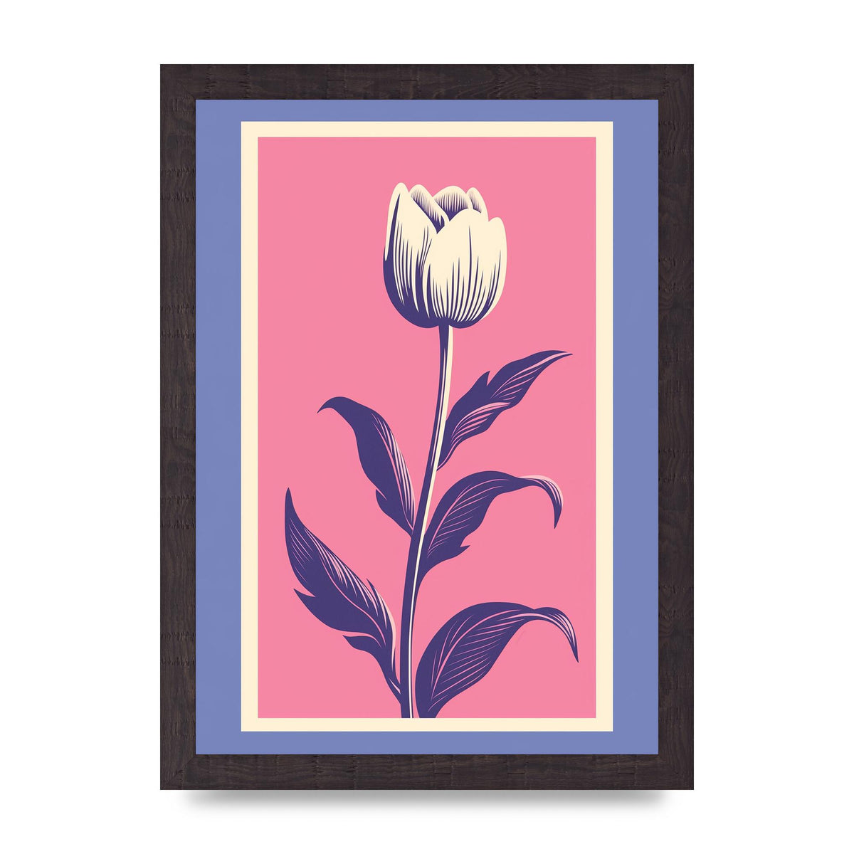 Vase Flaunting Colorful Flowers in Bold Shapes
