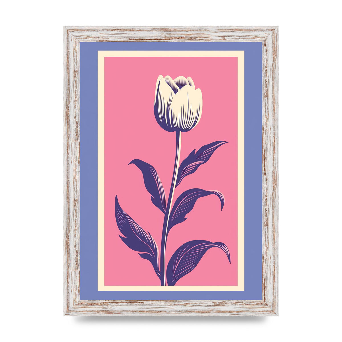 Vase Flaunting Colorful Flowers in Bold Shapes