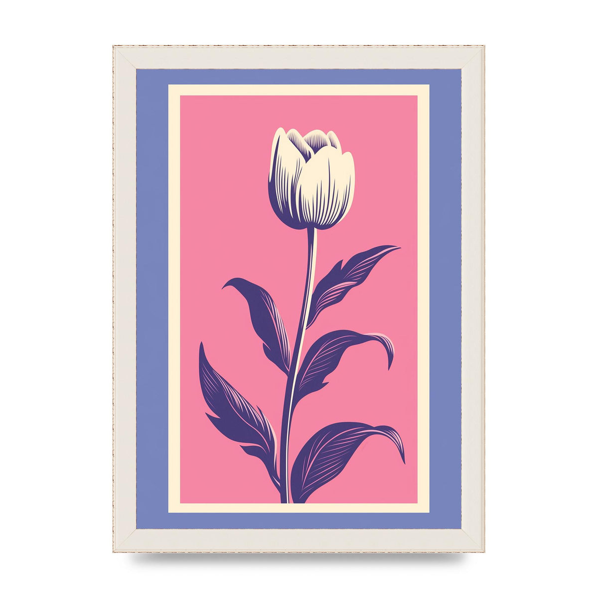Vase Flaunting Colorful Flowers in Bold Shapes