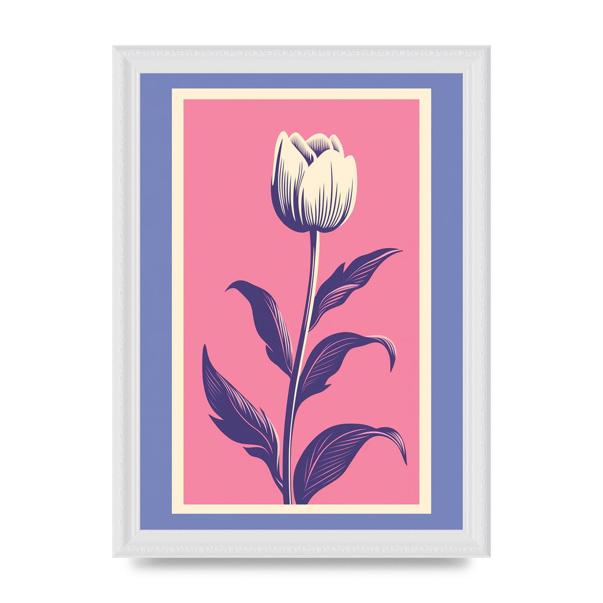 Vase Flaunting Colorful Flowers in Bold Shapes