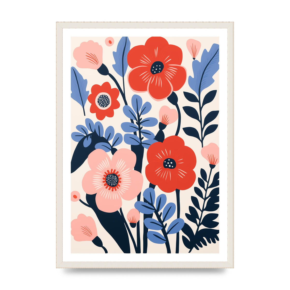 Charming Bold Floral Arrangement Vase