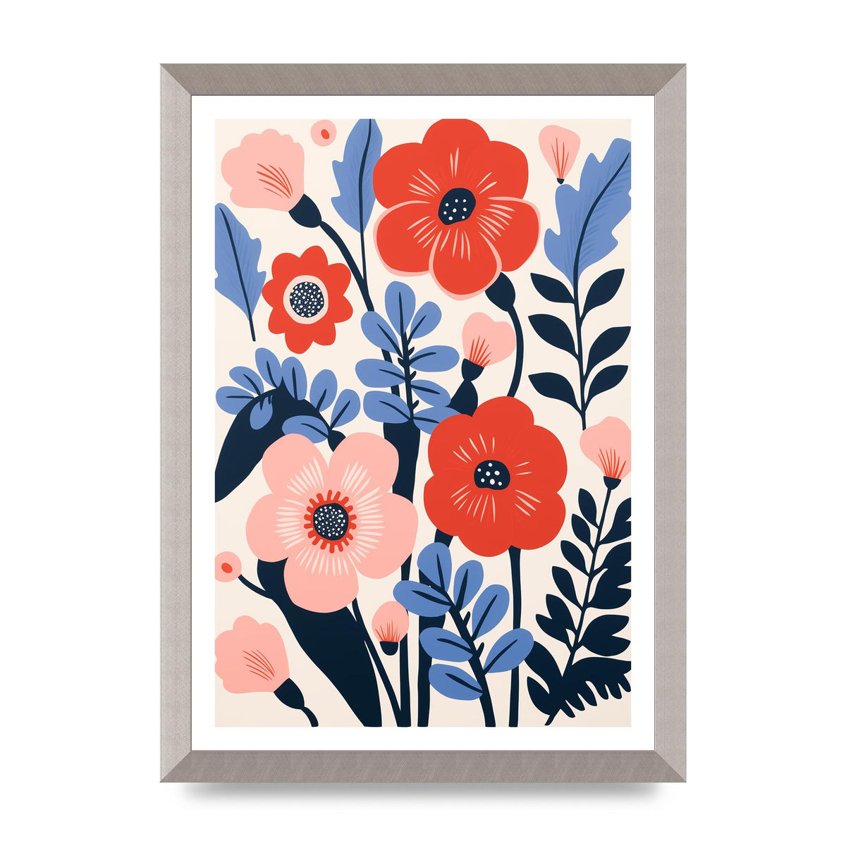 Charming Bold Floral Arrangement Vase
