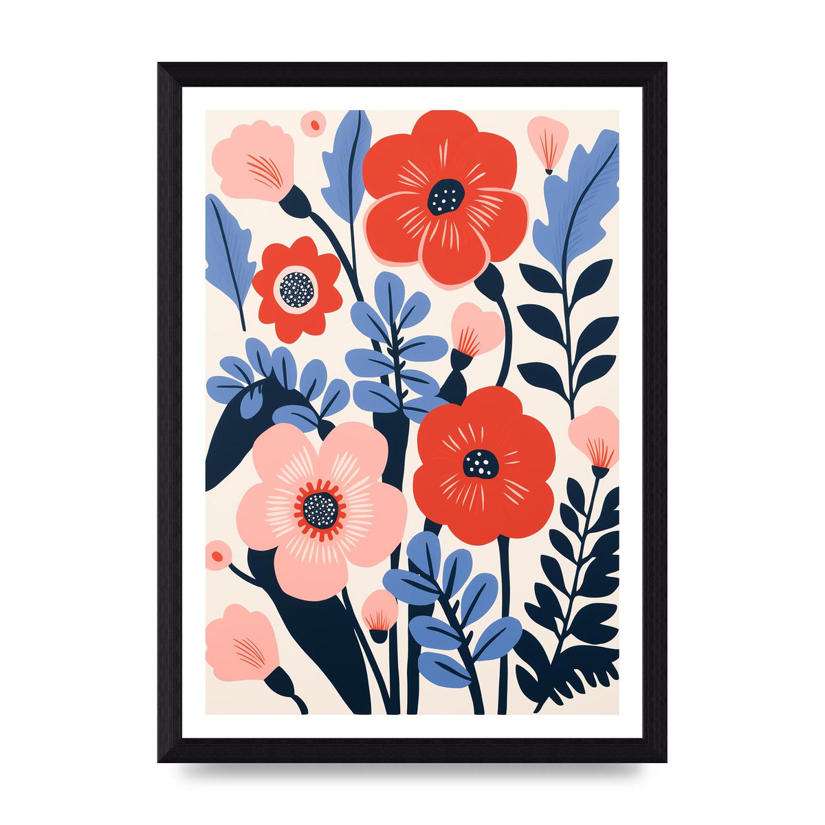 Charming Bold Floral Arrangement Vase