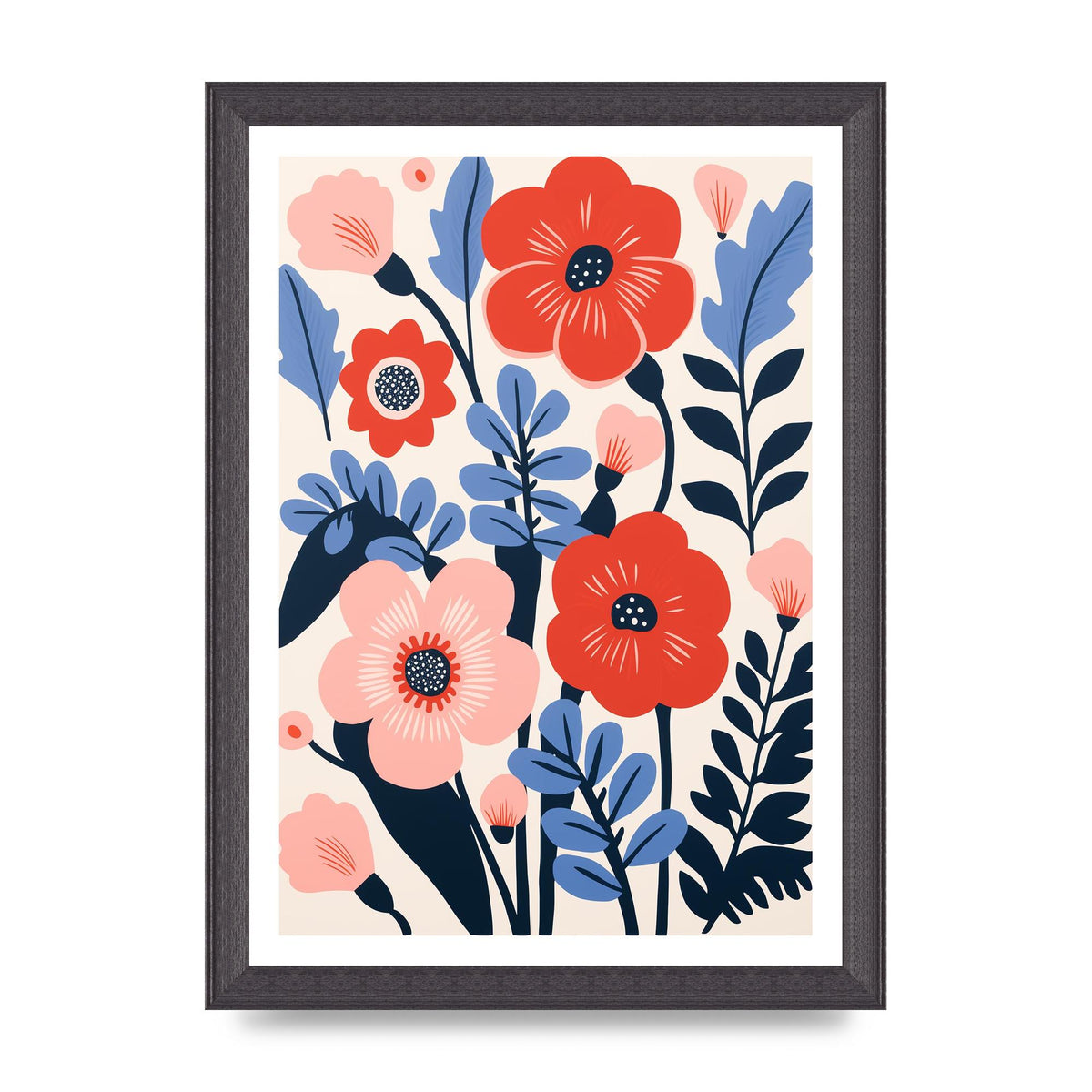 Charming Bold Floral Arrangement Vase