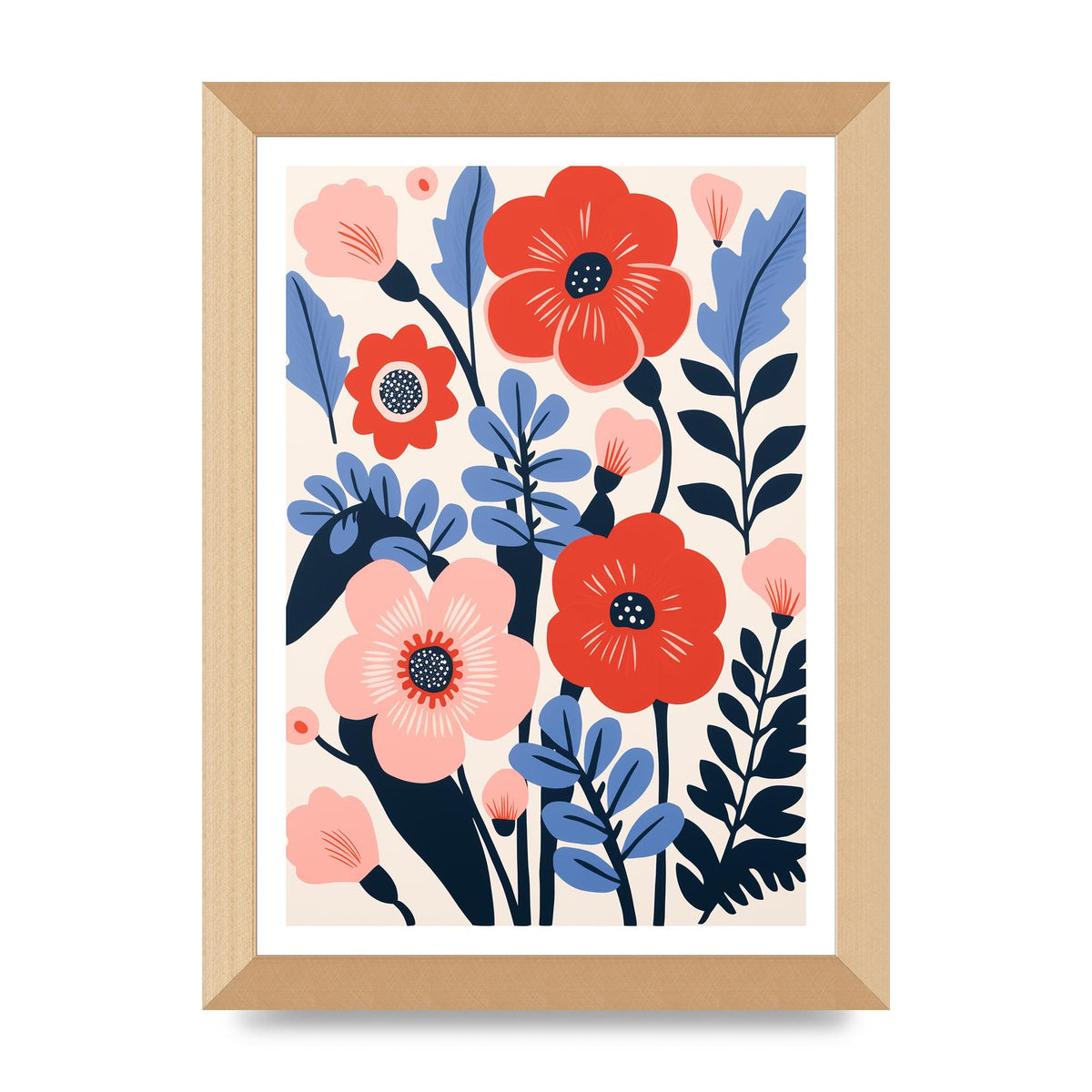 Charming Bold Floral Arrangement Vase