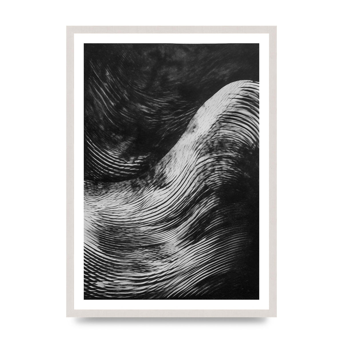 Monochrome Risograph with Textured Allure