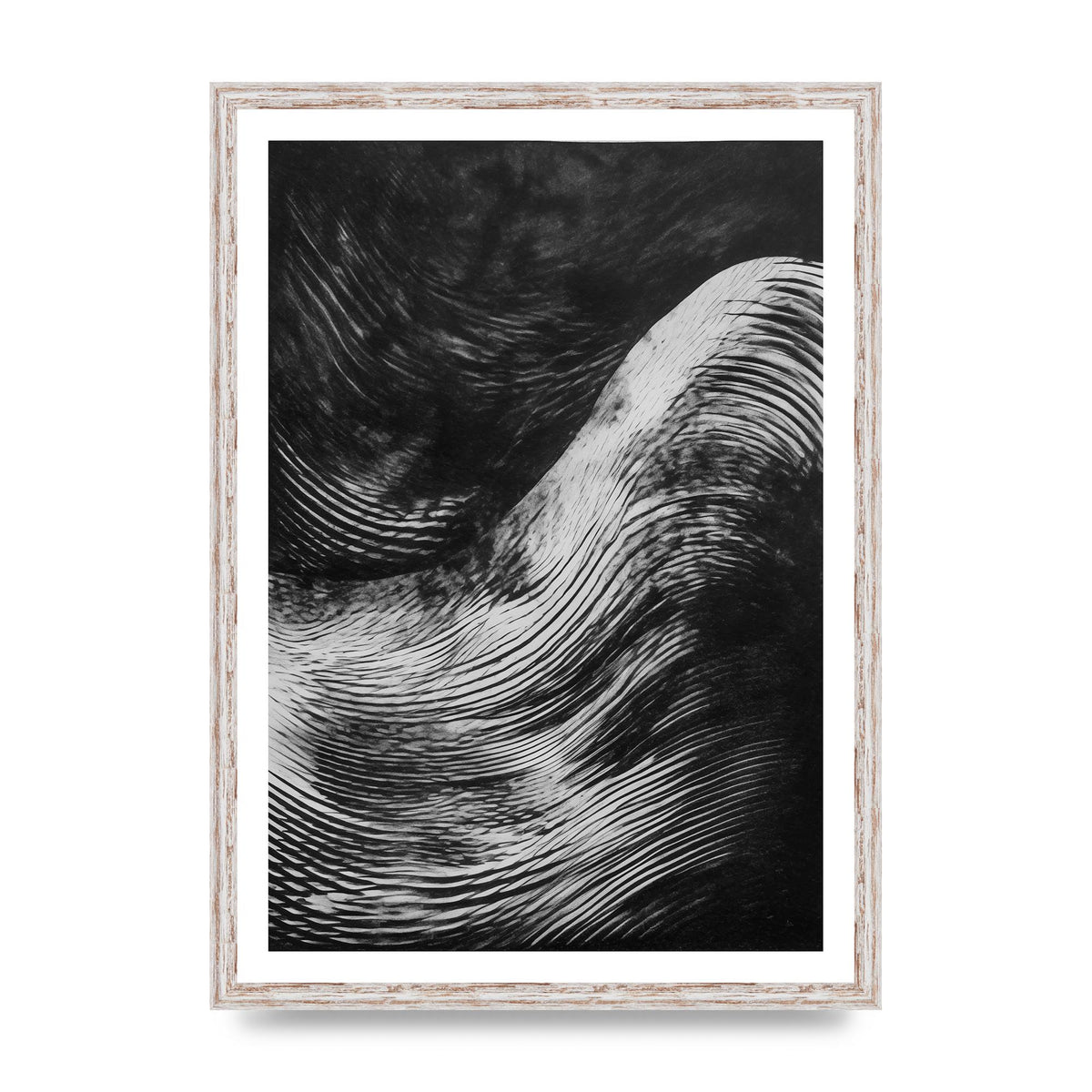 Monochrome Risograph with Textured Allure