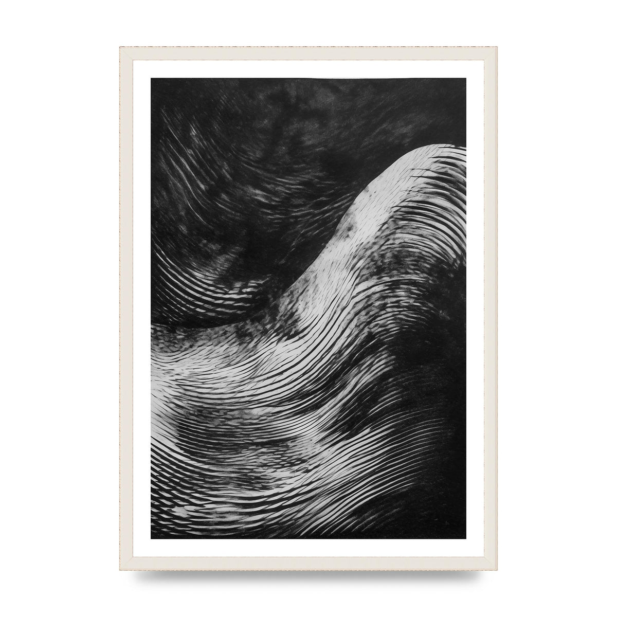 Monochrome Risograph with Textured Allure