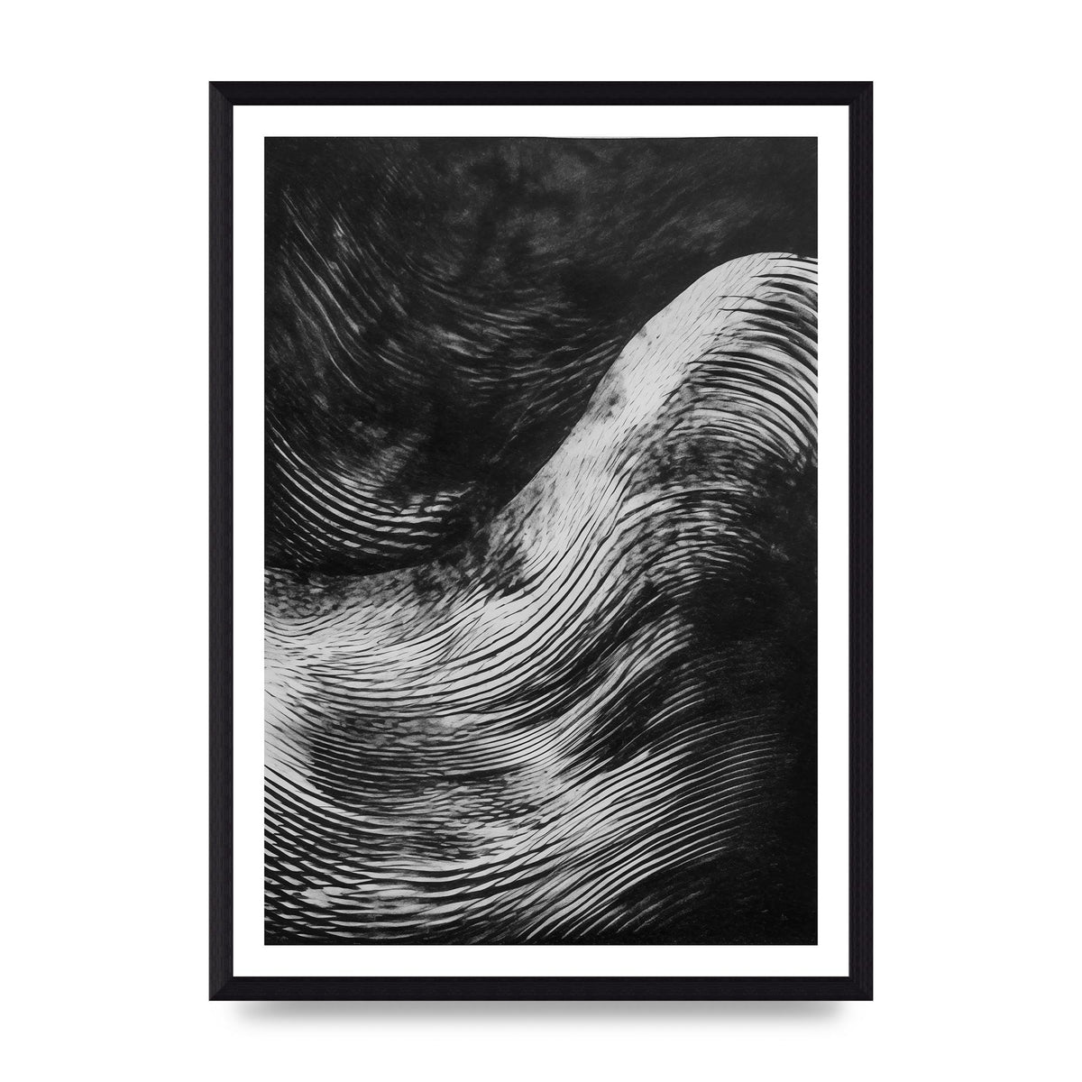 Monochrome Risograph with Textured Allure