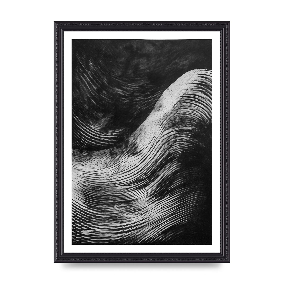 Monochrome Risograph with Textured Allure
