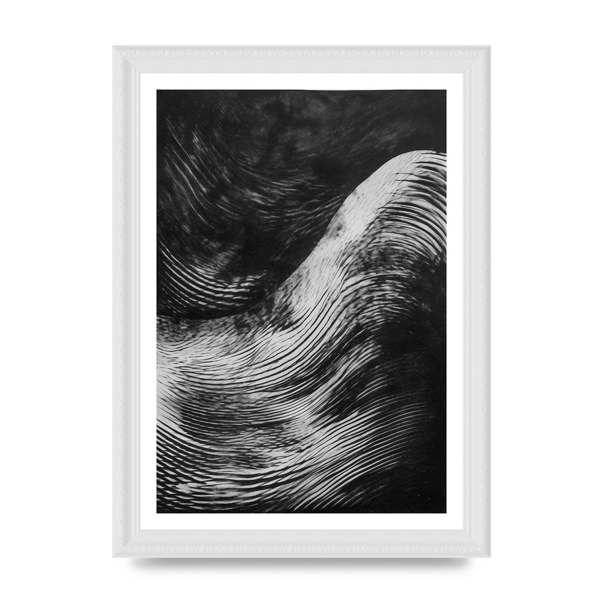 Monochrome Risograph with Textured Allure
