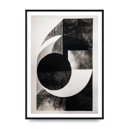 Abstract Monochromatic Risograph with Tactile Appeal