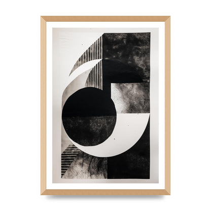 Abstract Monochromatic Risograph with Tactile Appeal