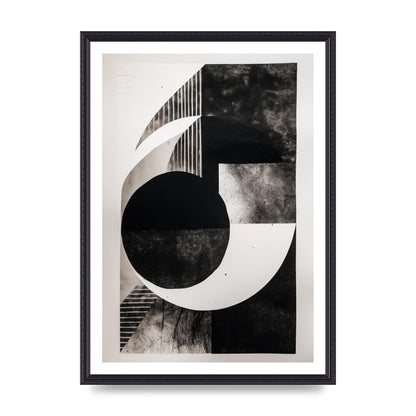 Abstract Monochromatic Risograph with Tactile Appeal