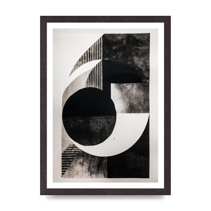 Abstract Monochromatic Risograph with Tactile Appeal