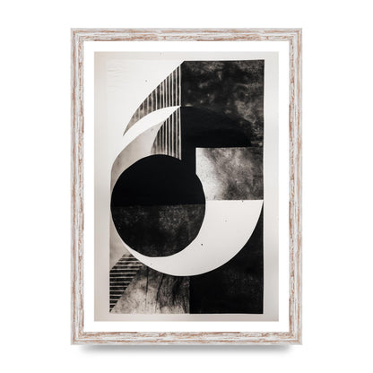 Abstract Monochromatic Risograph with Tactile Appeal