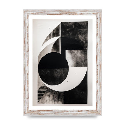 Abstract Monochromatic Risograph with Tactile Appeal