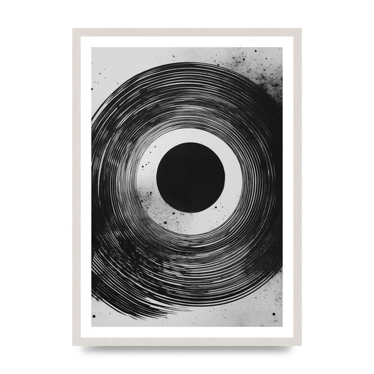 Mesmerizing Black and White Textured Risograph