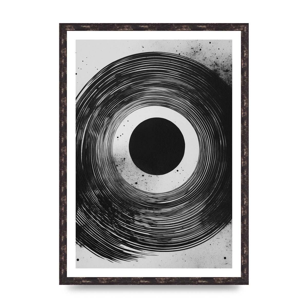 Mesmerizing Black and White Textured Risograph