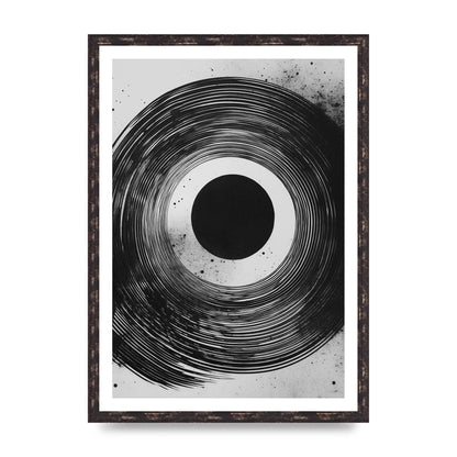 Mesmerizing Black and White Textured Risograph