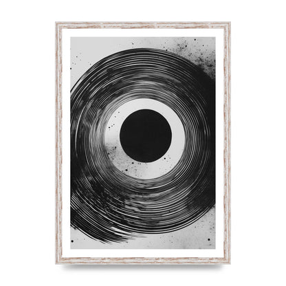 Mesmerizing Black and White Textured Risograph