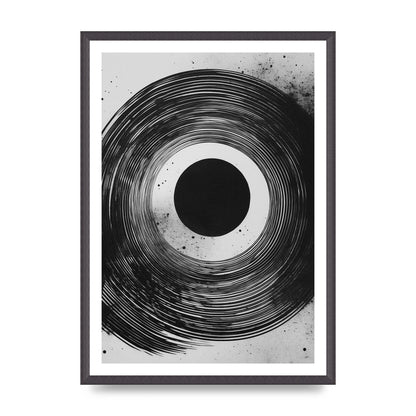 Mesmerizing Black and White Textured Risograph