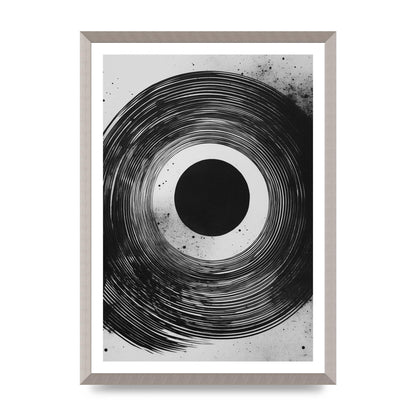 Mesmerizing Black and White Textured Risograph