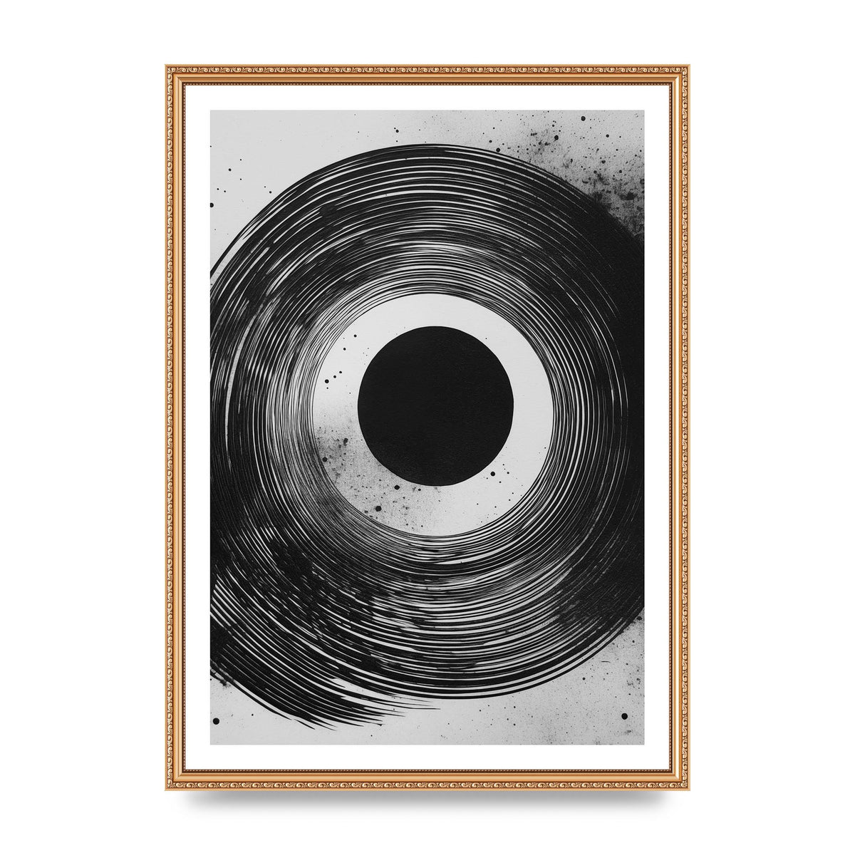 Mesmerizing Black and White Textured Risograph