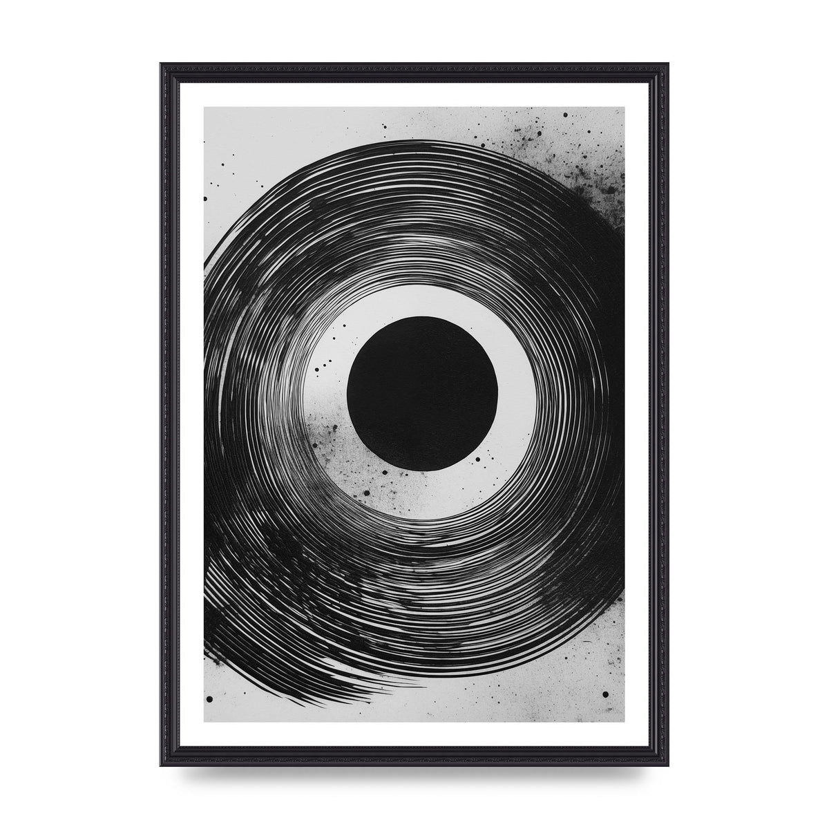 Mesmerizing Black and White Textured Risograph
