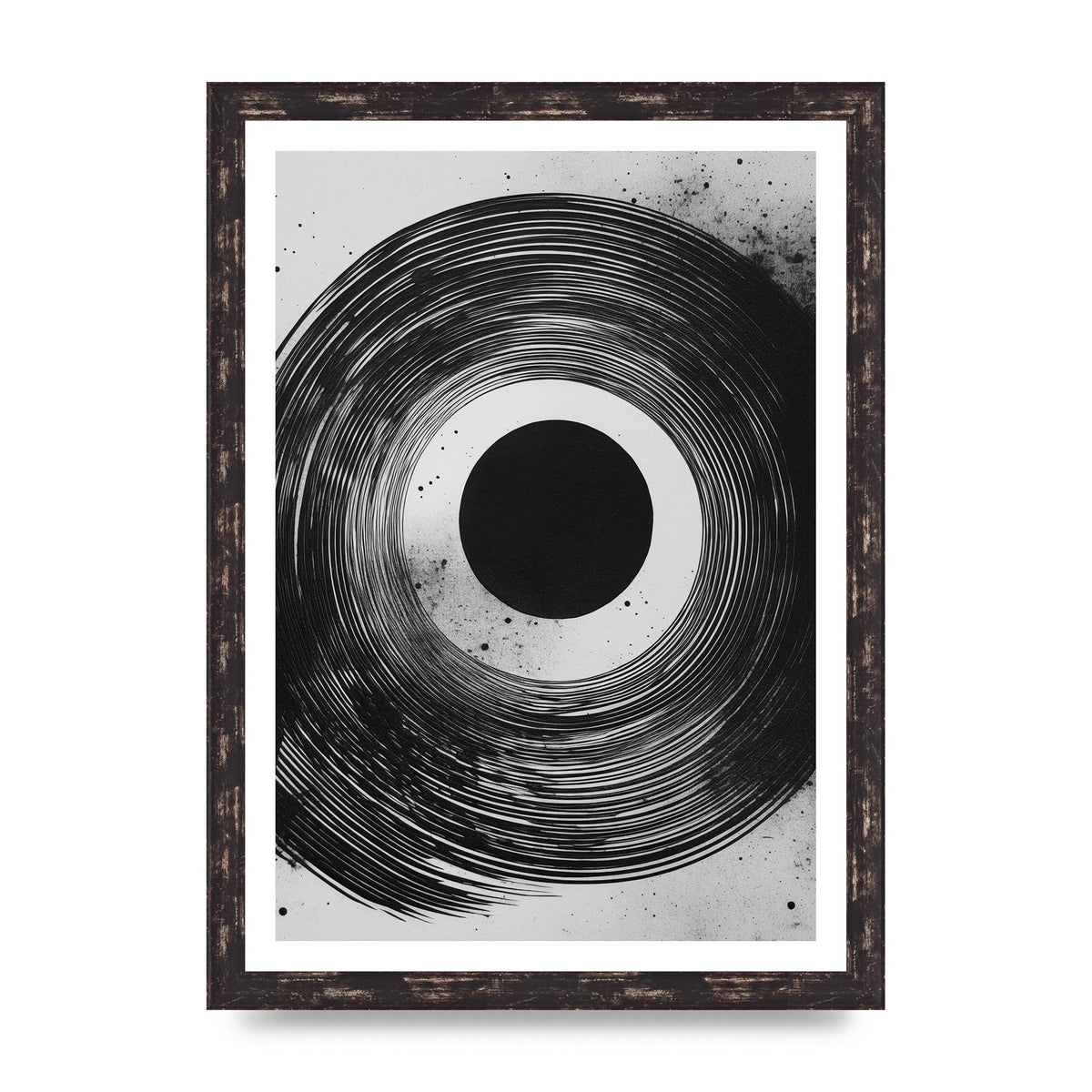 Mesmerizing Black and White Textured Risograph