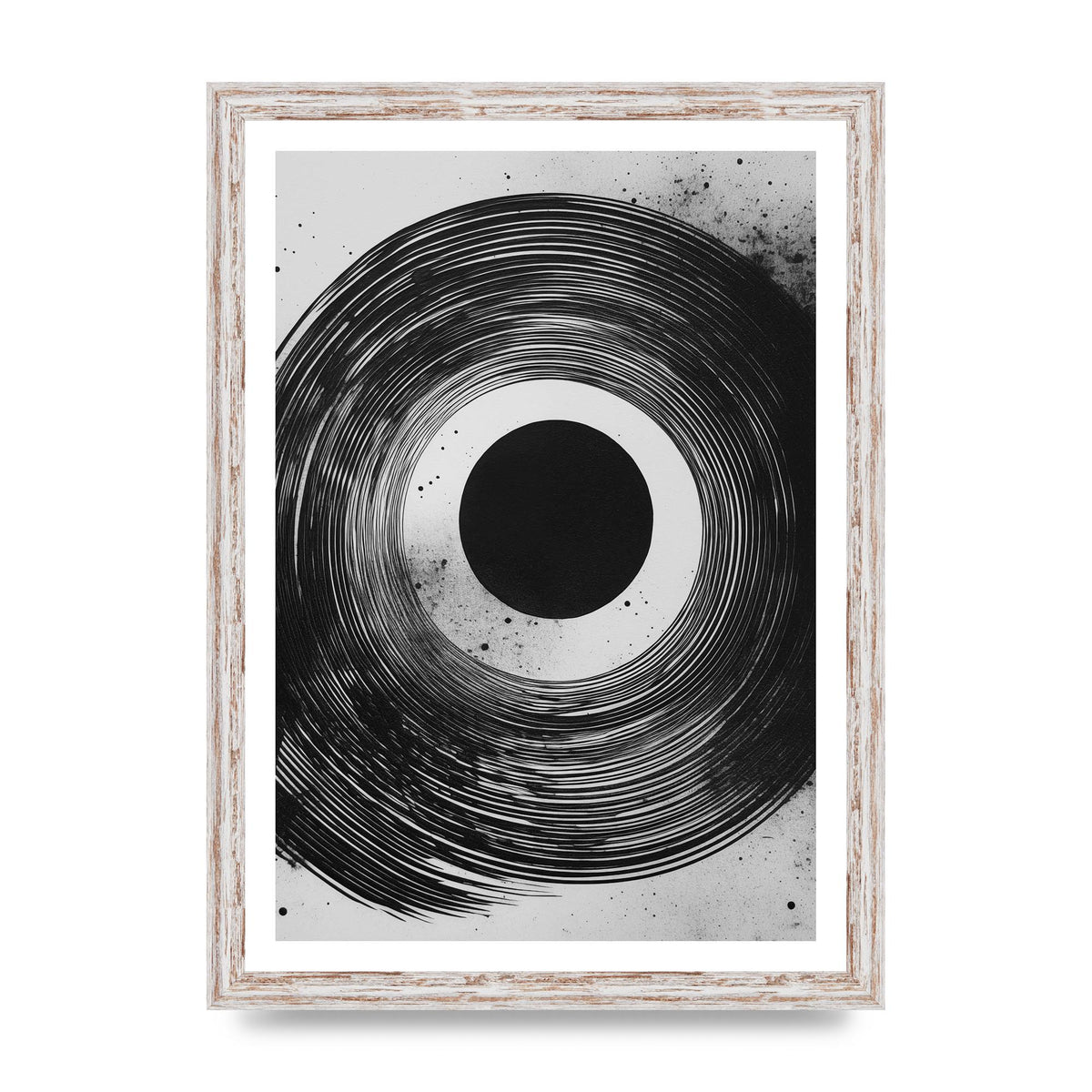 Mesmerizing Black and White Textured Risograph