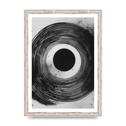 Mesmerizing Black and White Textured Risograph