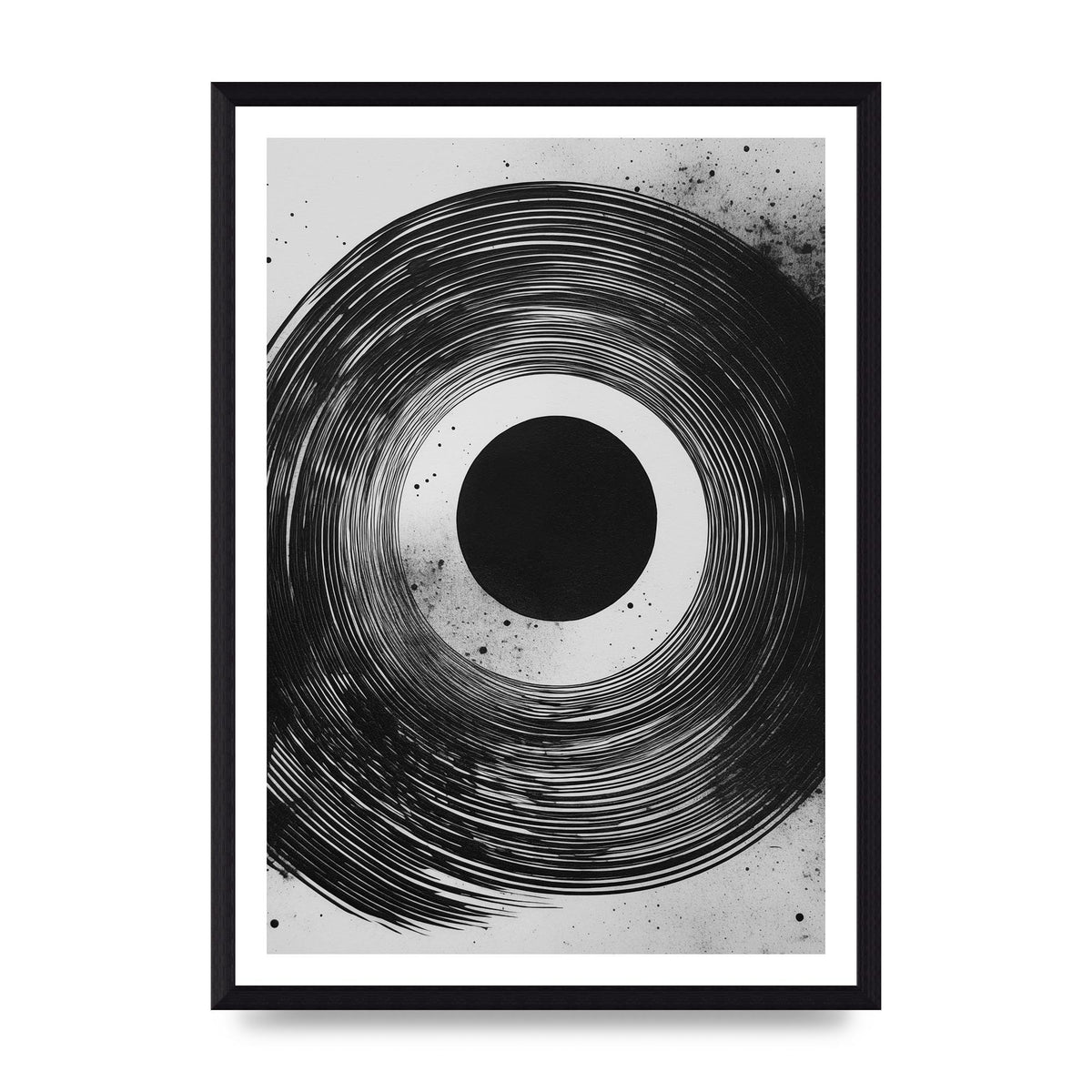 Mesmerizing Black and White Textured Risograph