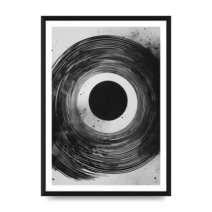 Mesmerizing Black and White Textured Risograph