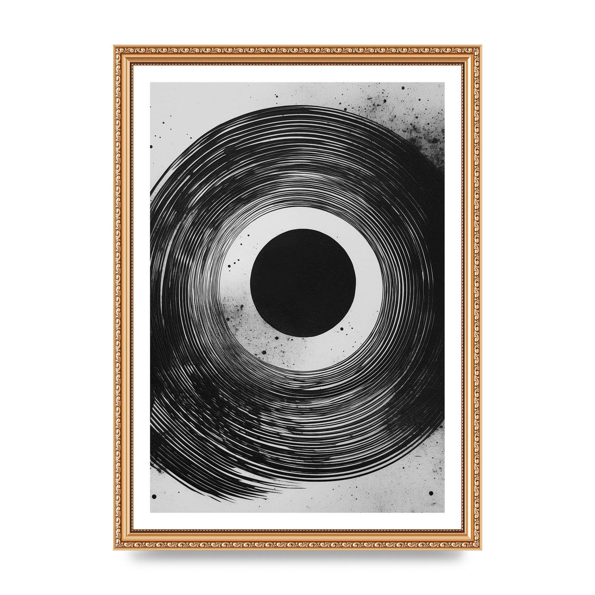 Mesmerizing Black and White Textured Risograph