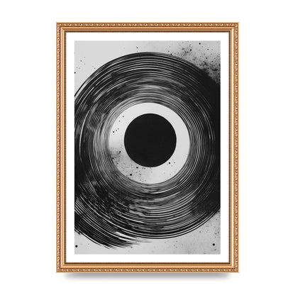 Mesmerizing Black and White Textured Risograph