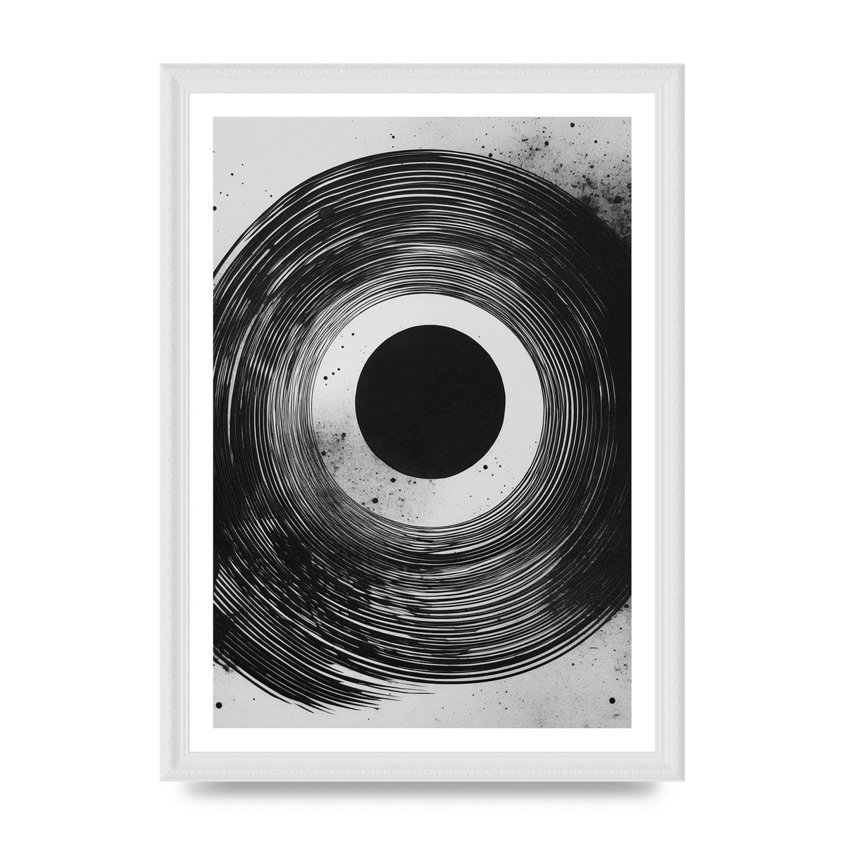 Mesmerizing Black and White Textured Risograph