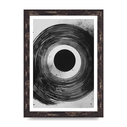 Mesmerizing Black and White Textured Risograph